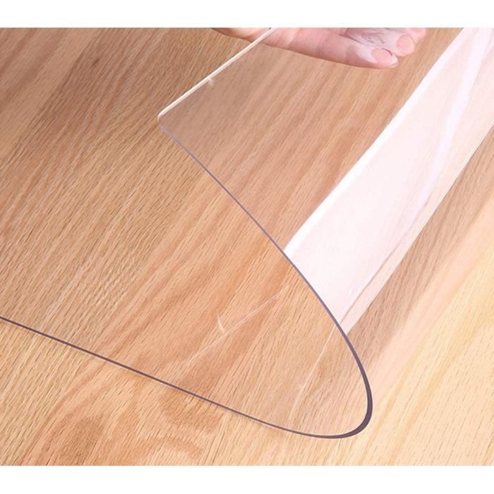 Sous-main Transparent 100x50 Cm - Protection De Bureau Antidérapante Et Imperméable