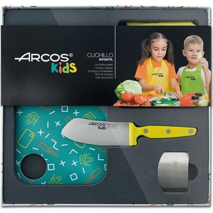 Arcos - Coffret Couteau Enfants Jaune - ARCOS Jaune, Vert