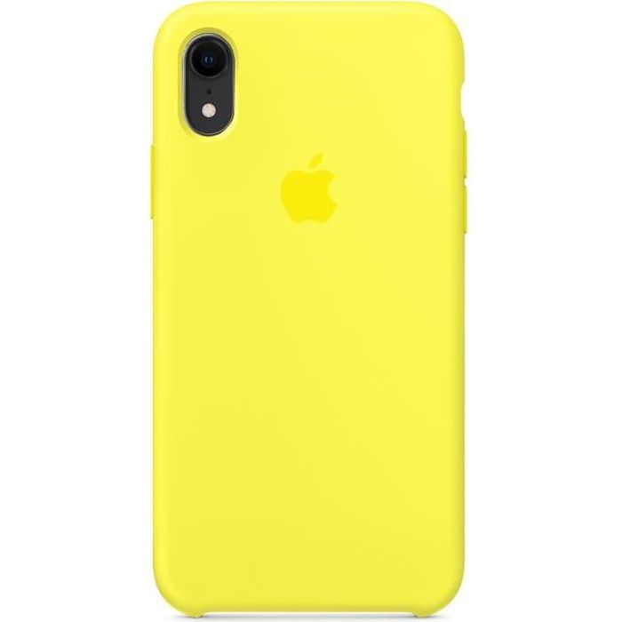 Apple Coque en silicone iPhone XR (6.1'') - Jaune flashy - KNS SHOP