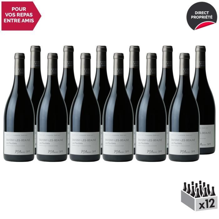Savigny-lès-Beaune Les Peuillets Rouge 2019 - Lot de 12x75cl - Domaine Jeanson-Parigot - Vin AOC Rouge de Bourgogne - Cépage Pinot