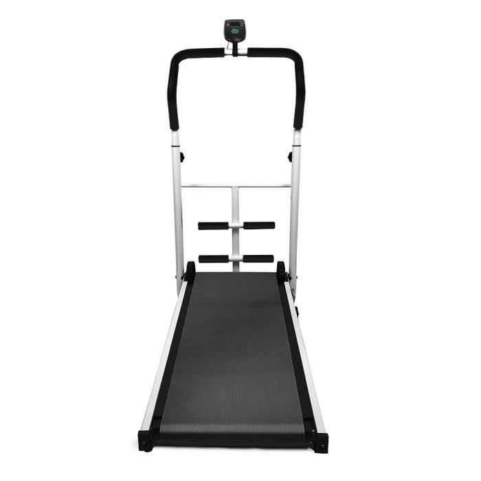 Tapis Roulant Mécanique, Tapis de Marche pour Fitness Noir