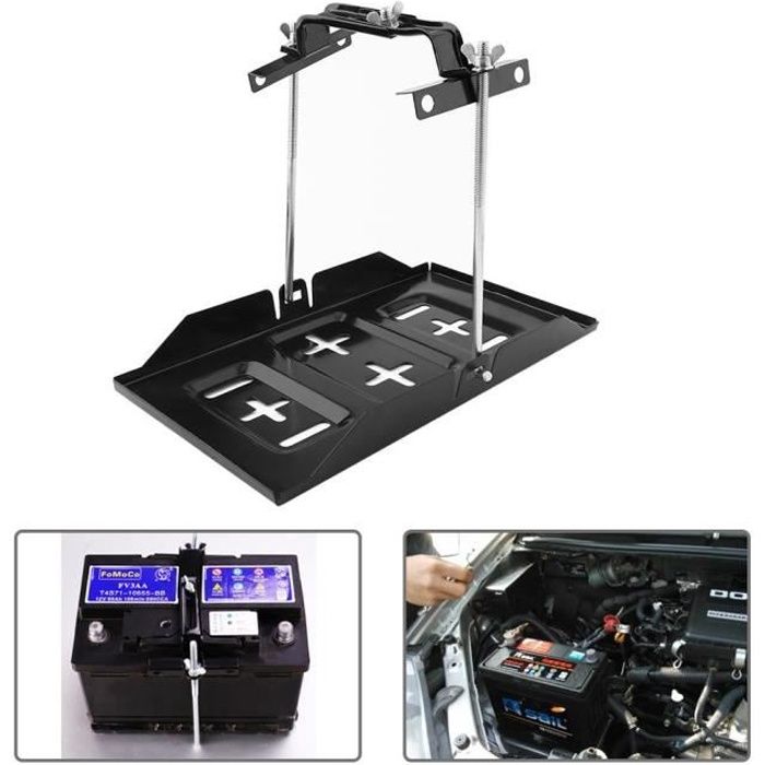 Support universel de fixation batterie de voiture en métal