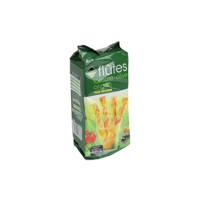 Flûte tomate olive origan Leader Price - 100g