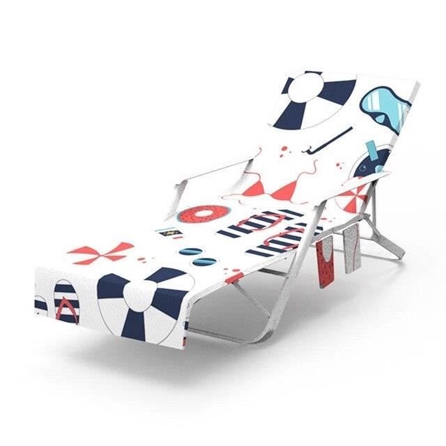 Nouveau imprimé microfibre soleil chaise longue plage couverture serviette vacances jardin pisc - Modèle: 3 75x215cm - TEYYMJA05899