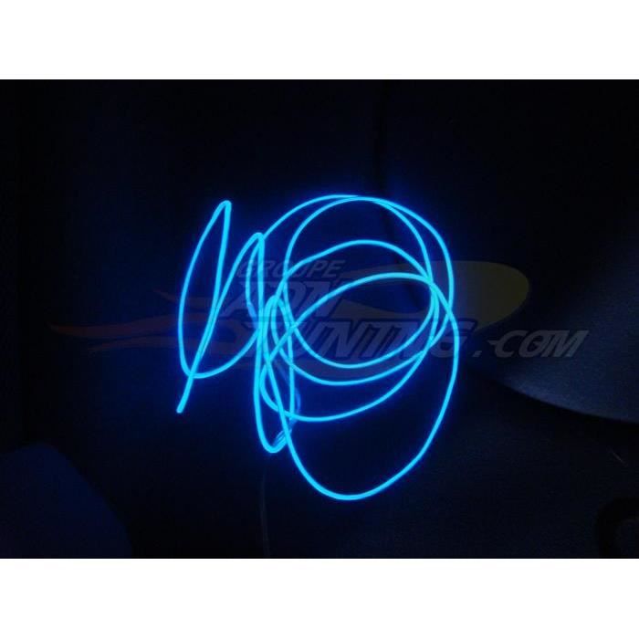 Neon Filaire - 60cm - Bleu - Fibre optique - 12...