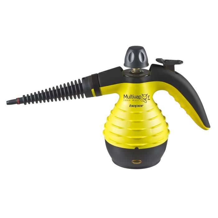 BEPER 50700 Nettoyeur à vapeur - 1050 W - Jaune et noir