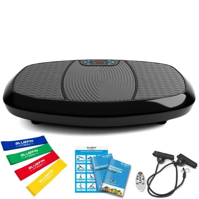 Plateforme de Vibration 3D Bluefin Fitness à Double Moteur Anti-Dérapante | Oscillation & Vibration | Perte de Poids à Domicile