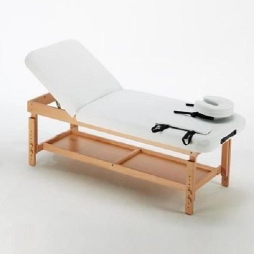 Table de massage. fixe bois wengé.