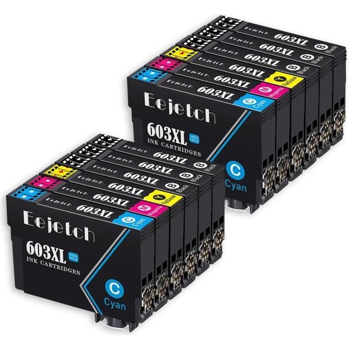 12 x Cartouche d encre epson 603 603xl compatible Epson XP 2105 XP 2100 XP 3100 XP 3105 ,Workforce WF-2810 WF-2830 imprimante