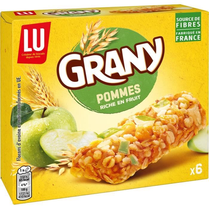 Barres Grany pommes 125 g Grany