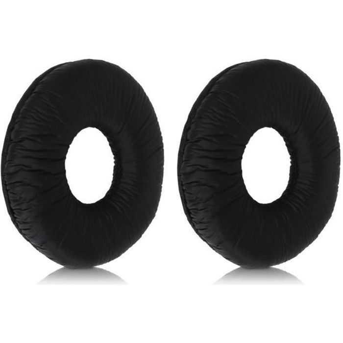 kwmobile 2x Coussinet de Rechange Sony MDR-ZX100-ZX110-ZX300-V150 - Coussinets en Mousse pour Casque Audio Sony - noir 51590.01