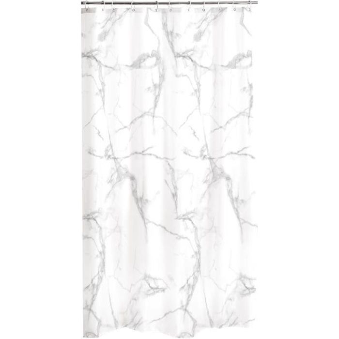 CDaffaires rideau de douche polyester 180*h200cm marbre