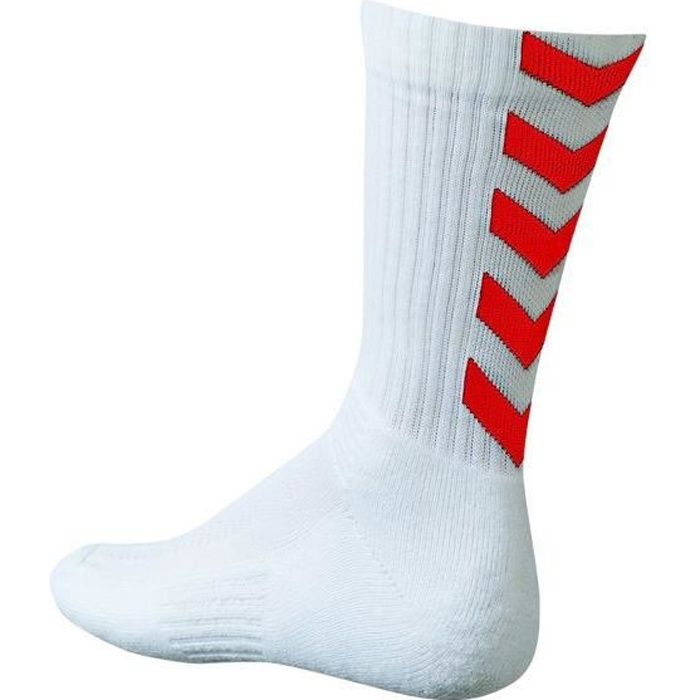 HUMMEL Chaussettes de Handball Authentic Indoor - Homme - Blanc et Rouge