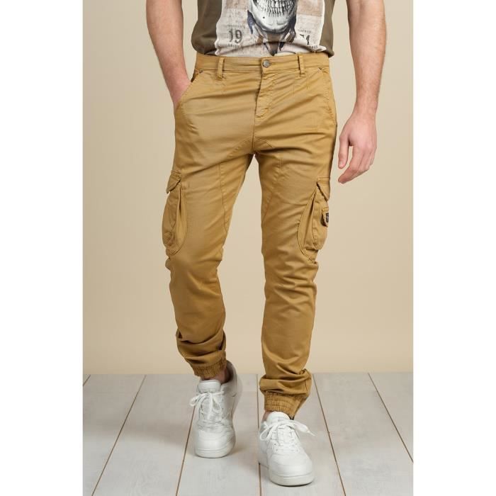 DEELUXE Pantalon cargo à poches GARDEN Camel