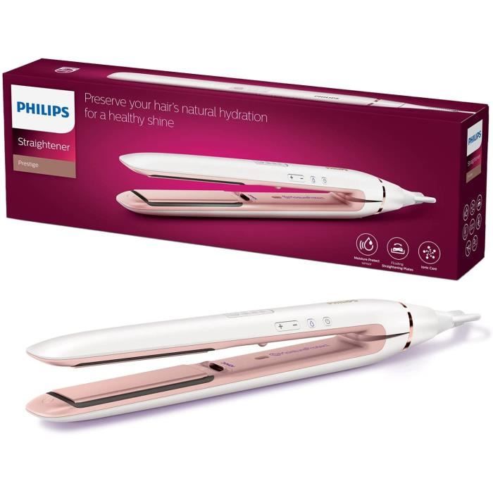 PHILIPS - HP8372/00 - Lisseur Moisture Protect - Hydratation Naturelle et Adaptée à vos Cheveux