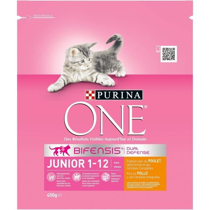 Croquettes pour chats 1-12 mois - 450 g Purina One