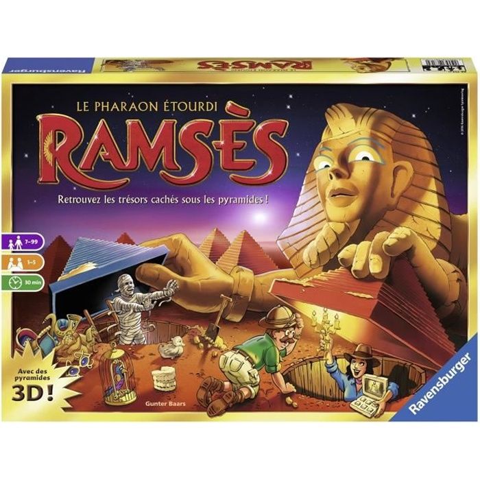 Ramsès - Ravensburger - Jeu de société famille - Jeu de mémoire - Dès 7 ans