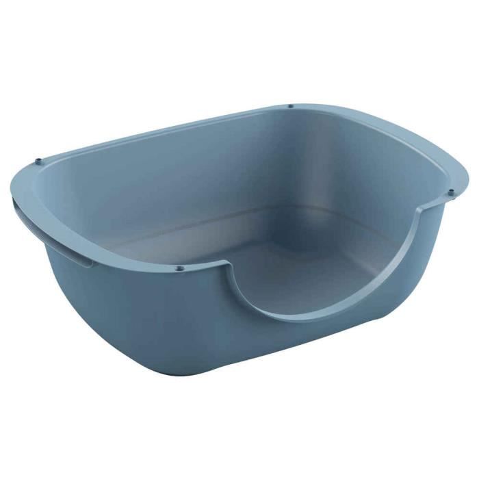 Rotho Mypet - Bac à Litière BELLA pour Chat - Bleu Horizon