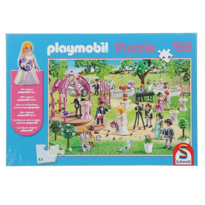 SCHMIDT SPIELE Puzzle Playmobil Mariage - 150 pièces