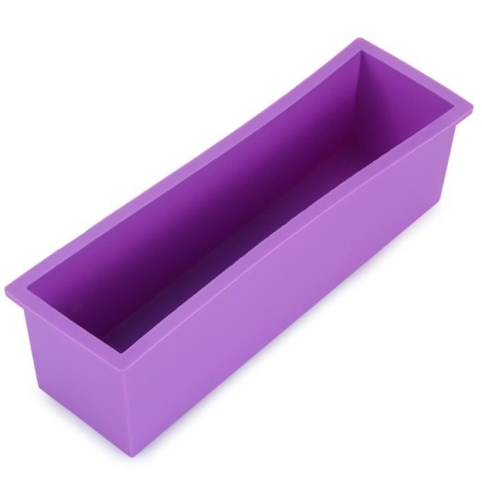 Fait Par La Main Moule à Savon Moule Rectangulaire en Silicone Pain de Pâtisserie Plateau de Glace Au Chocolat Bougie Bakeware