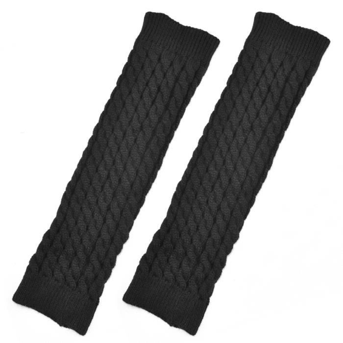 TRIXES genou tricoté manches haut Jambières hiver Crochet Slouch style