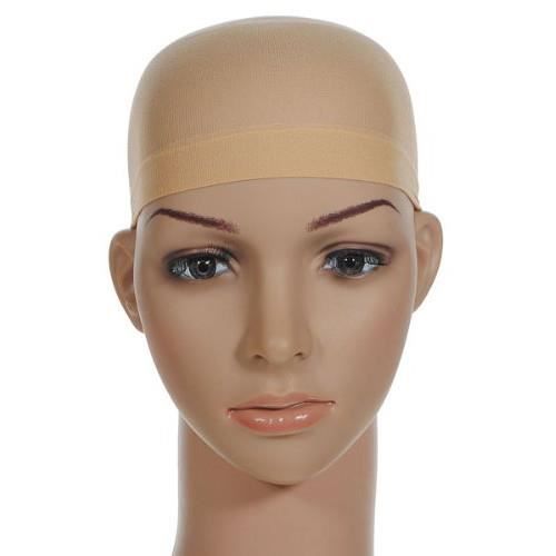 TRIXES Bas Nylon Beige pour Cheveux Tête Chauve pour Perruques