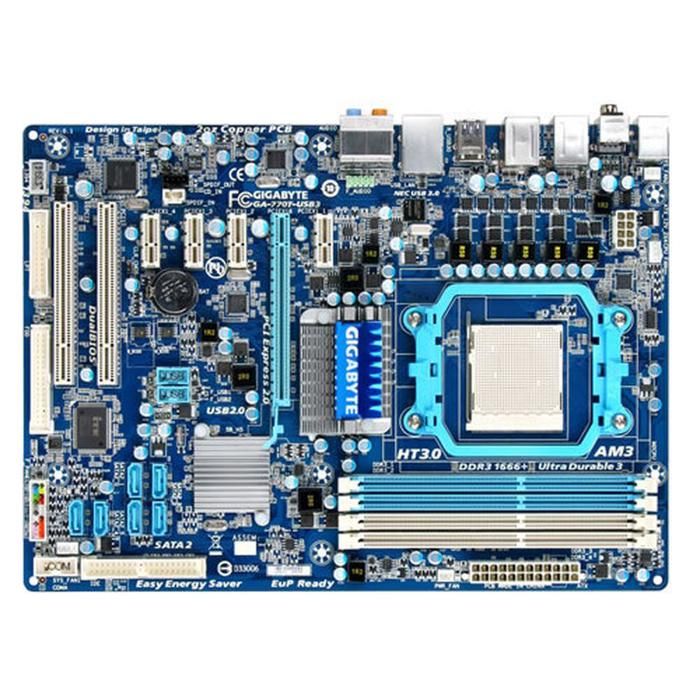 Carte mère GIGABYTE GA-770T-USB3 AMD 770 Socket AM3 4xDDR3 SDRAM 16GB ATX - Gigabyte