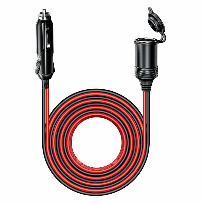 Câble Rallonge Doubleur Chargeur Allume Cigare Voiture 12V Double Prise Allume Cigare Longueur