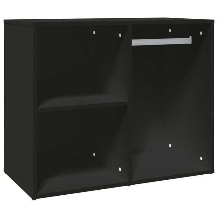 Armoire de dressing - mango - noir 80x40x65 cm - bois dingénierie M1948