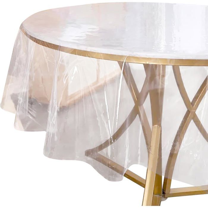 Nappe Transparente De Protection - 90x160 Cm - Film PVC 0.2mm Pour Table - Lavable, Pour Maison, Pique-nique, Extérieur
