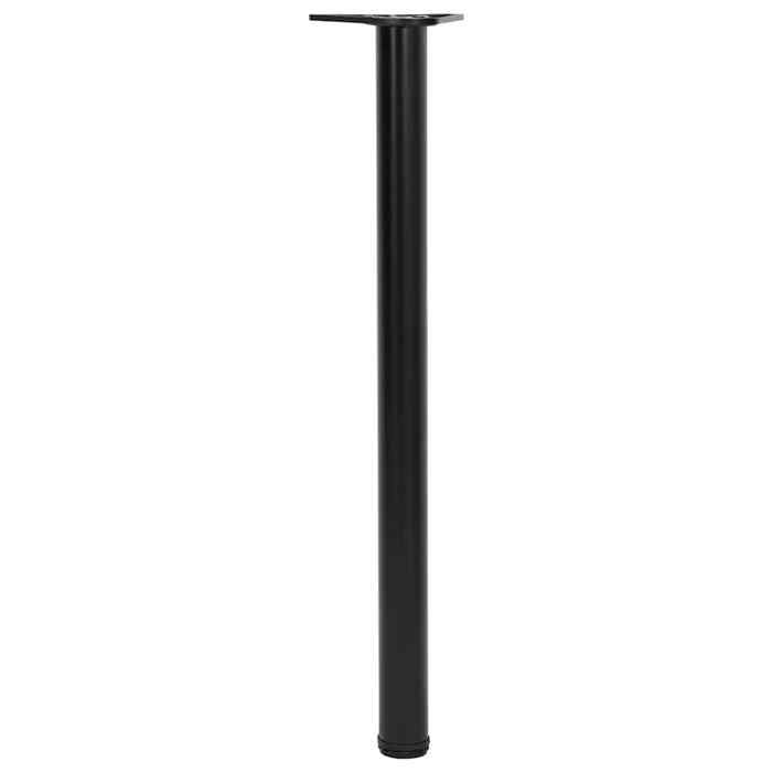 “Winter SaleTOP Support de table Noir - 4 pieds de table réglables en hauteur 870 mm Noir PRO54738