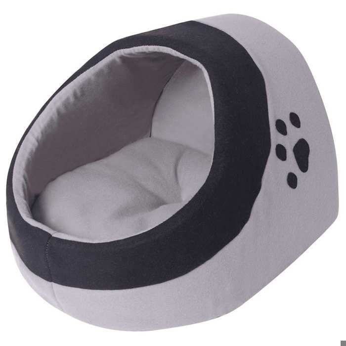 Lit pour chats - VIDAXL - Gris et noir - 32x38x30 cm - Molleton de polyester - Coussin amovible - Lavable à 30°C Lit pour chats - VIDAXL - Gris et noir - 32x38x30 cm - Molleton de polyester - Coussin amovible - Lavable à 30°C