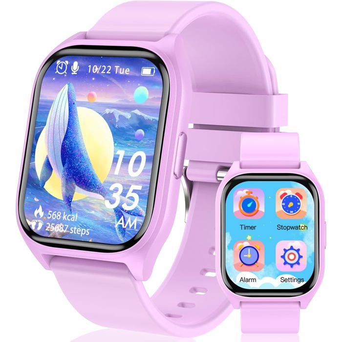 Montre Connectée Enfant - Smartwatch Pour Garçons Et Filles Avec 19 Modes DEntraînement Suivi Du Sommeil Compteur De Calo[YS701]
