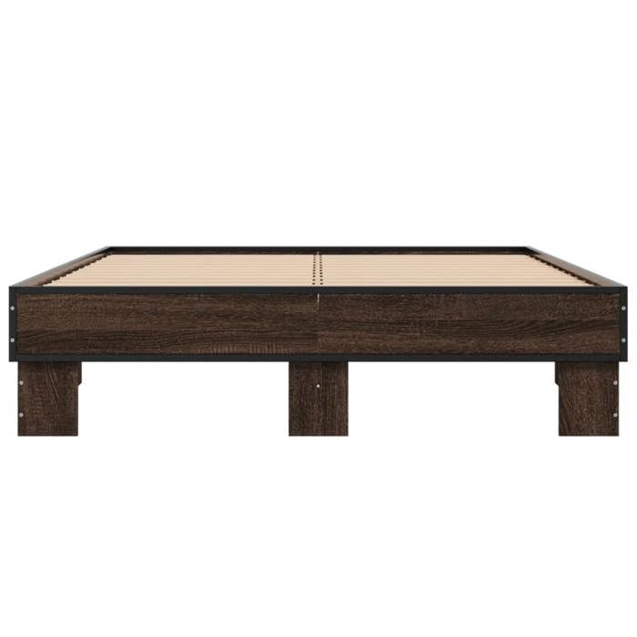 RUIG - TOP Meuble de Couchage - SWEETY - Cadre de lit Double - cadre solide - sans matelas - chêne marron 140x190cm 209218 5567