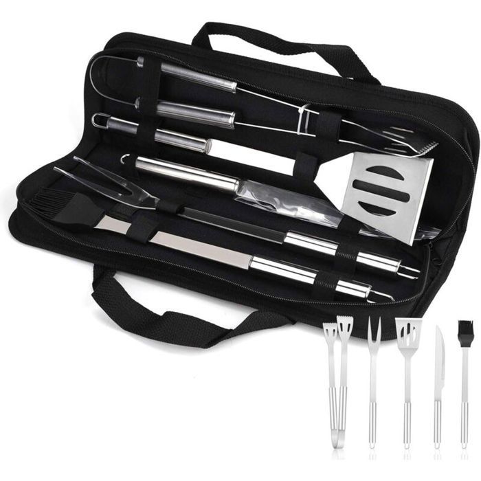 6Pcs Ustensile de barbecue Kit Barbecue Outil de Barbecue en