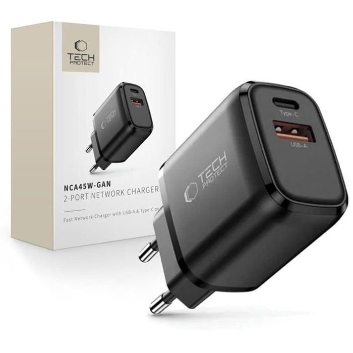 NC45W GaN QC 3.0 PD 45W Black