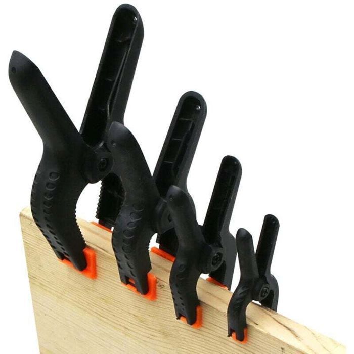 8 Pièces Pinces à Ressort 2346 Pouces Pinces Clips Nylon Pince de Serrage Serre-joint pour Travaux du Bois et Studio de Ph