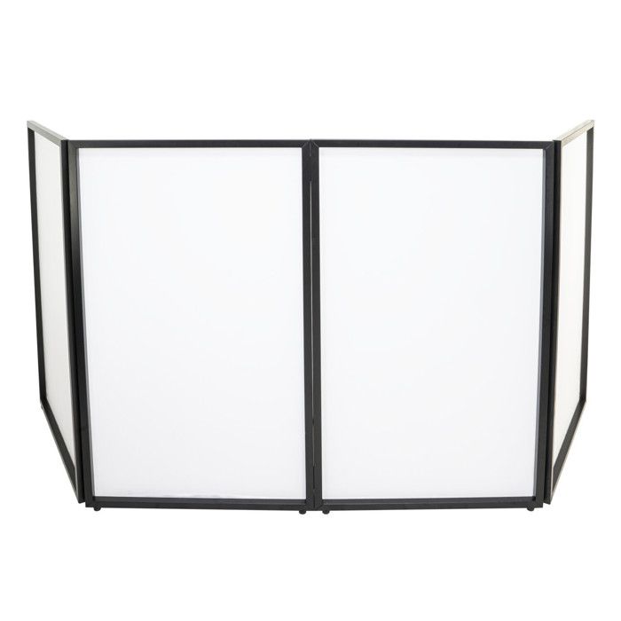 AFX LIGHT Panneau Stand - FACADE-DJ-STAND - pour DJ avec LYCRA 4 faces 122 x 70 cm couvre-c&acirc;bles console