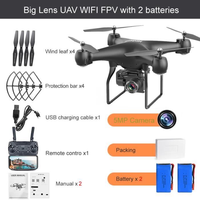 Caméra 5MP-2B Blanc - Drone RC FPV quadrirotor UAV avec caméra ESC