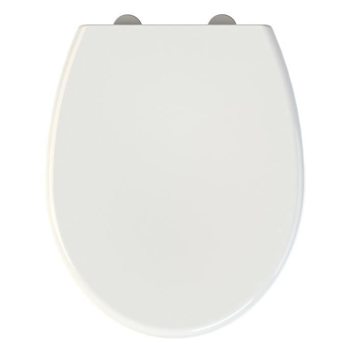 Abattant WC en thermodur - fermeture progressive et déclipsable FALLY - Blanc Brillant