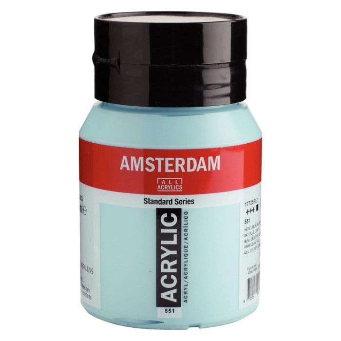 Flacon De 500ml Amsterdam Acrylique Couleur Bleu Ciel Clair Cdiscount Beaux Arts Et Loisirs Creatifs