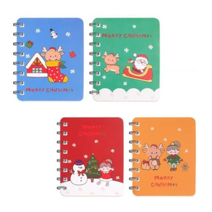 MEISHANG 40 Pcs Carnet Noel,Bloc Note Noel-Comprend 16 Motifs