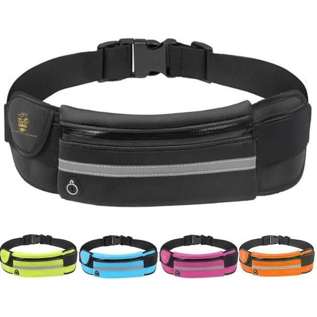 Ceinture de course pour téléphone portable, ceinture de sport, sac banane  avec bande élastique réglable avec