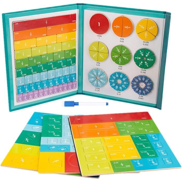 Fractions Jeux Jeu De Cartes Fractions - 35 Cartes éducatives Pour