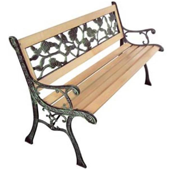 R48 Ce Banc De Jardin A 3 Places En Bois Et Fer Forge Est Un Vrai Element Attrayant Et Donnera Une Sensation Agreable A Achat Vente Banc D Exterieur R48 Ce