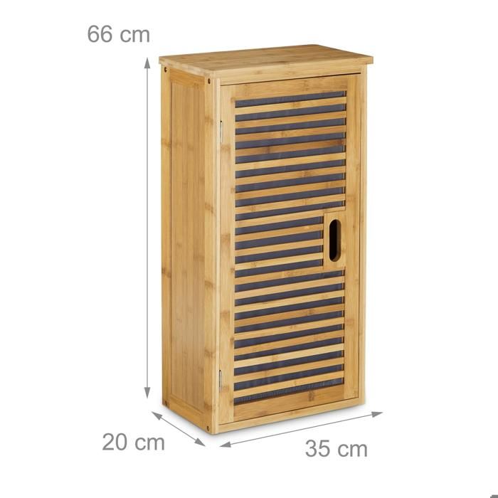 Armoire De Salle De Bain Etagere En Bois De Bambou 66 X 35 Cm 3213092 Achat Vente Etagere Murale Armoire De Salle De Bain Cdiscount