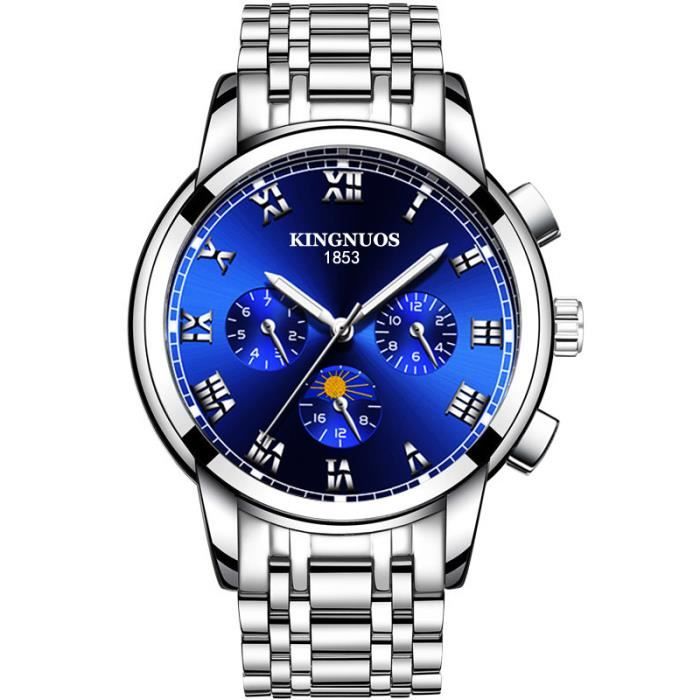 RMEGA Coffret Cadeau Montre Homme - Montre Imperméable - Acier