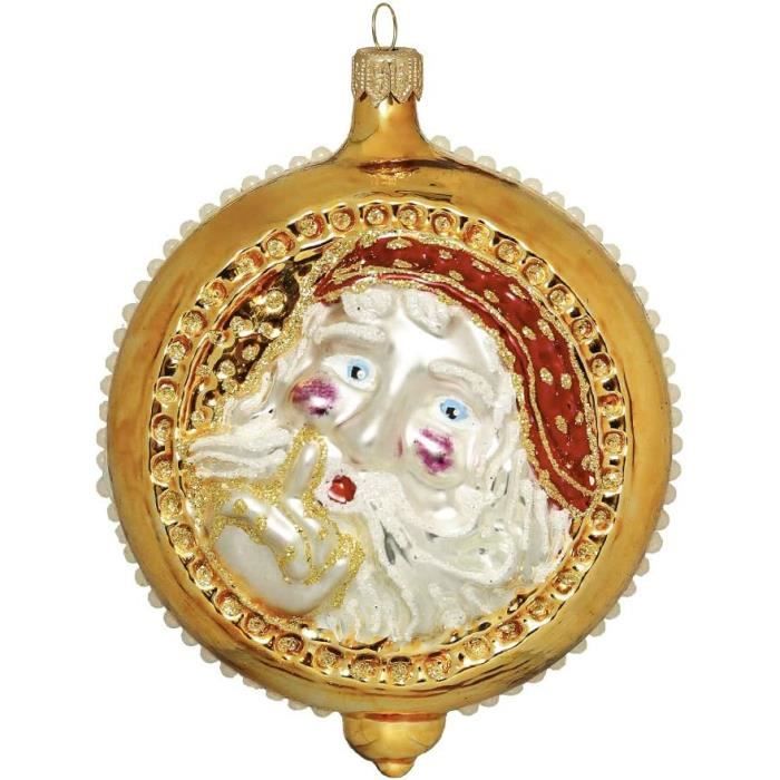Boule Deco Noël Verre soufflé Pendentif Sapin Décoration Arbre de Noël