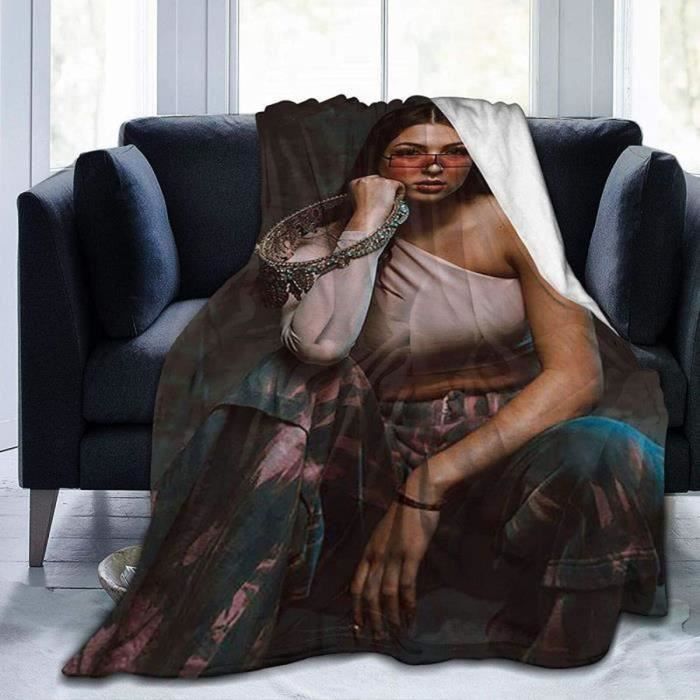 Couverture douillette en flanelle anti boulochage Eva Queen 100 150cm Impression 3D Lavable en machine Cdiscount Maison
