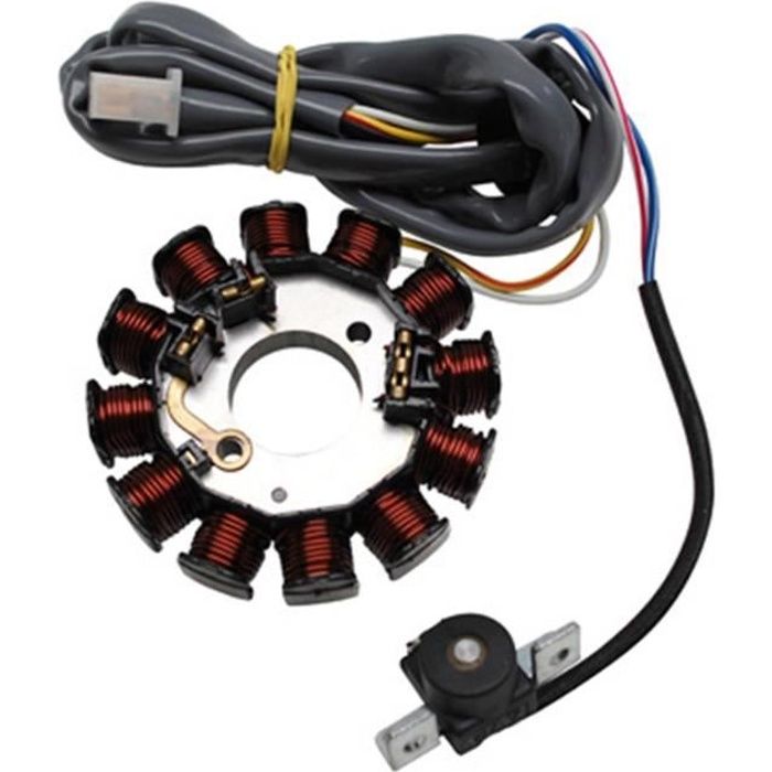 Easyboost Fil de Bougie Rouge 7mm Antiparasite Câble Haute tension Allumage pour Scooter Booster Stunt Nitro Moto 50cc AM6 Derbi MBK 51 103 Rieju TZR Tronçonneuse Tondeuse Débroussailleuse 